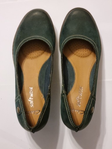 Zdjęcie oferty: Buty Clarks, soft wear, zielone, baleriny 