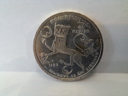 Zdjęcie oferty:  Srebrna moneta  10 marek z 1995 r. 
