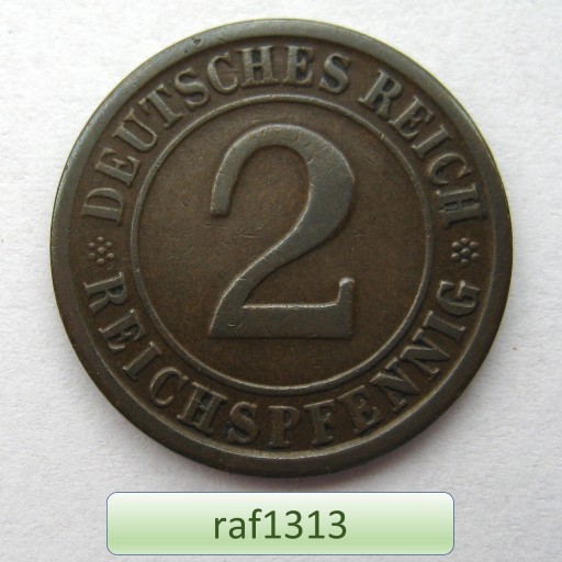 Zdjęcie oferty: Niemcy - 1924 - 2 pfennig A