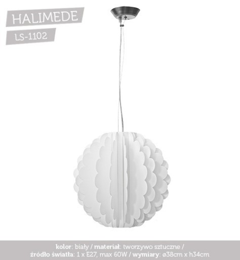 Zdjęcie oferty: Lampa wisząca HALIMEDE