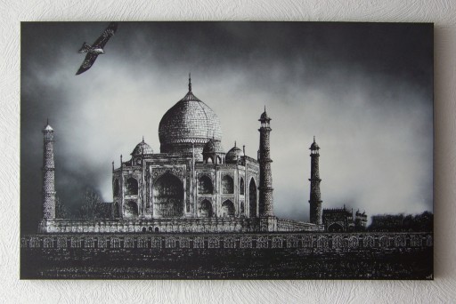 Zdjęcie oferty: Taj Mahal obraz ręcznie grawerowany na blasze ...