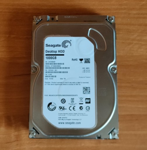 Zdjęcie oferty: Dysk twardy HDD Seagate 1TB ST1000DM003