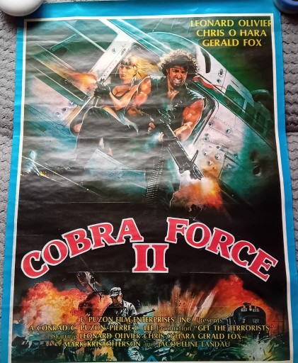 Zdjęcie oferty: Plakat kinowy filmu Cobra Force II.