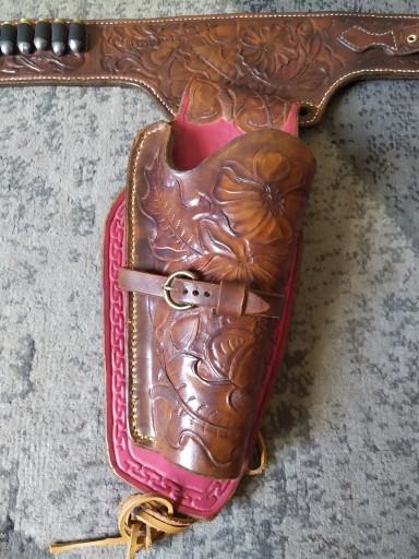 Zdjęcie oferty: Pas pasek kowbojski kabura Remington skóra