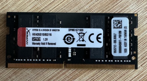 Zdjęcie oferty: 16GB SO-DIMM DDR4 w jednej kości