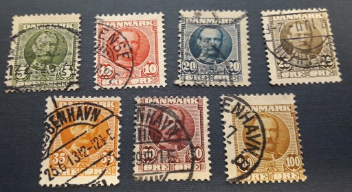 Zdjęcie oferty: Znaczki Dania 1907 kasowane 