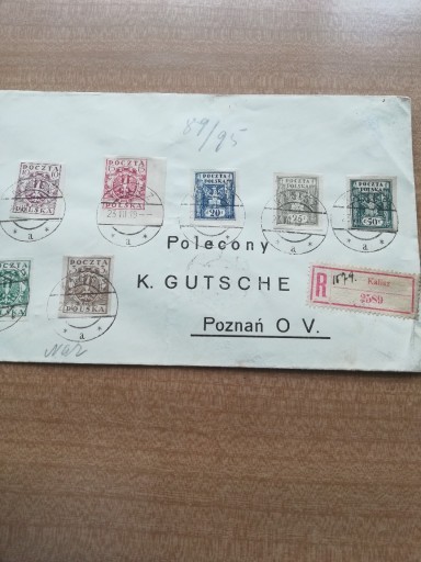 Zdjęcie oferty: Polska - polecony - 1919 Kalisz