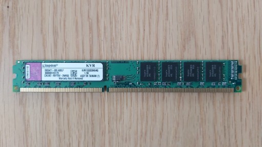 Zdjęcie oferty: Pamięć RAM Kingston DDR3 4GB 1333MHz KVR1333D3N9/4G Low Profile