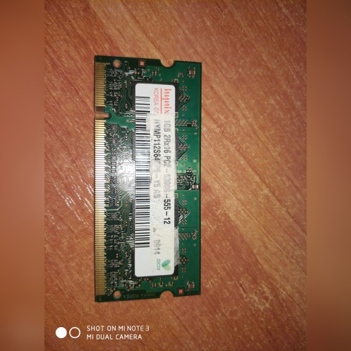 Zdjęcie oferty: DDR2 HYNIX 1GB 2Rx16 PC2-5300S-555-12 667MHz