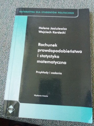 Zdjęcie oferty: Rachunek prawdopodobieństwa, statystyka Jasiulewic