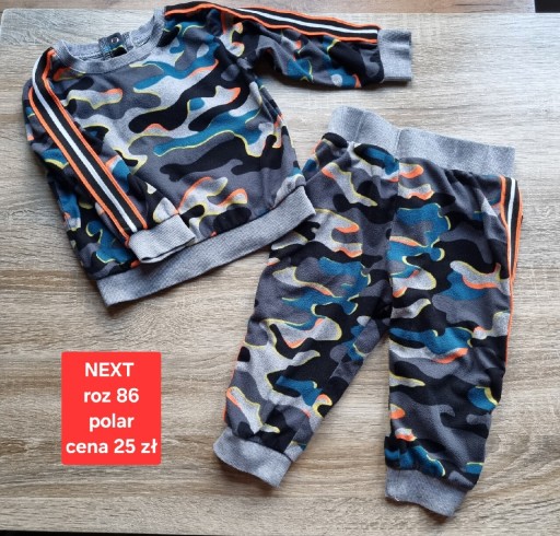 Zdjęcie oferty: Dres polar Next moro komplet dresowy bluza spodnie