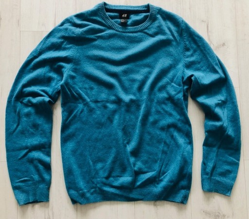 Zdjęcie oferty: Niebieski  sweter męski marki H&M M 38