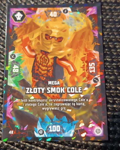 Zdjęcie oferty: Karta Złoty Smok Cole LEGO Ninjago 