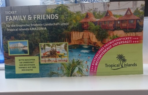 Zdjęcie oferty: Bilety do Tropical Islands Amazonia