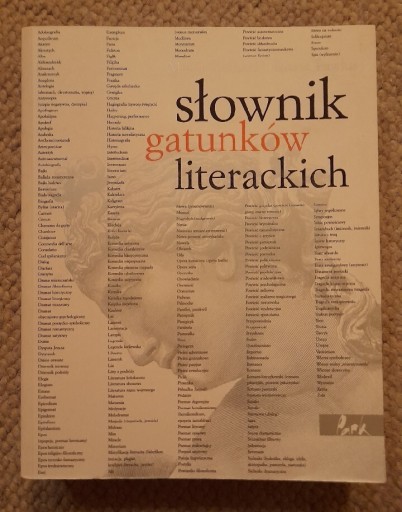 Zdjęcie oferty: Słownik gatunków literackich