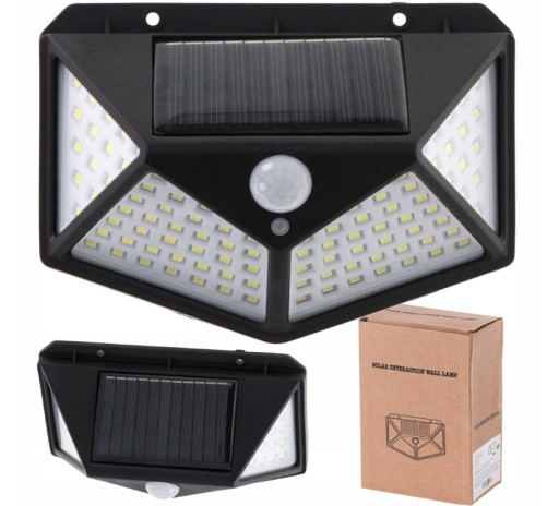 Zdjęcie oferty: Lampa solarna czujnik ruchu i zmierzchu 100 LED