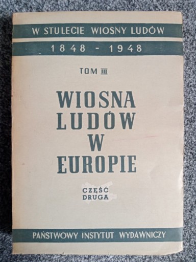 Zdjęcie oferty: Wiosna ludów w Europie