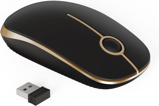 Zdjęcie oferty: Myszka bezprzewodowa komputerowa czarno złota