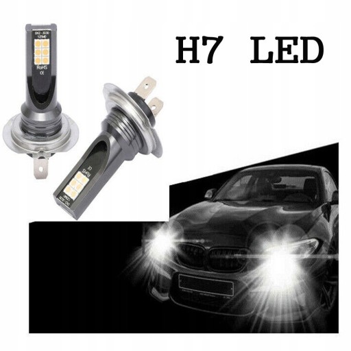 Zdjęcie oferty: ŻARÓWKI LED H7 2sztuki super cena!