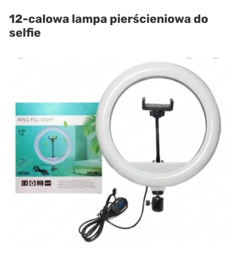 Zdjęcie oferty: 12 calowa lampa do selfie