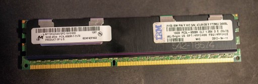 Zdjęcie oferty: Pamięć 16GB IBM Micron 16GB PC3-8500 DDR3-1066MHz