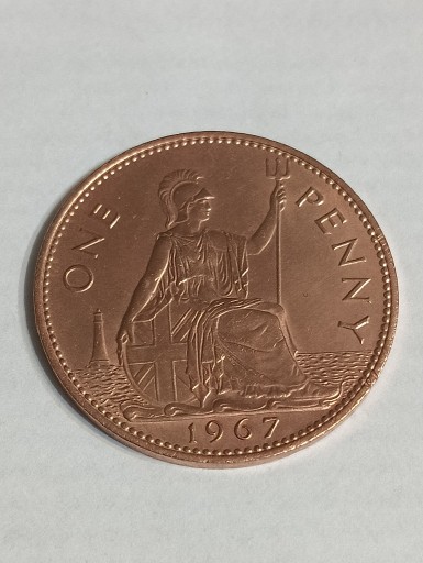 Zdjęcie oferty: Wielka Brytania one  penny 1967