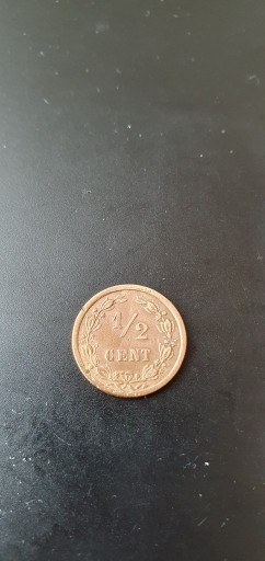 Zdjęcie oferty: Holandia 1/2 centa 1901 rok