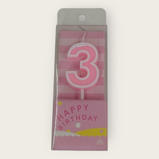 Zdjęcie oferty: Świeczki urodzinowe cyfra '' 3 ''