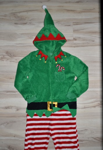 Zdjęcie oferty: 5^ elf skrzat kombinezon piżama świąteczna 10/11 Lat 140/146