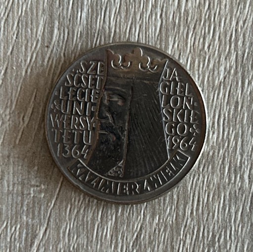 Zdjęcie oferty: 10 zł złotych Kazimierz Wielki 1964 r wklęsły