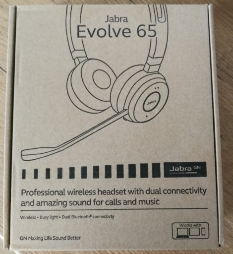 Zdjęcie oferty: Nowe Headset słuchawki z mikr Jabra Evolve 65 MS