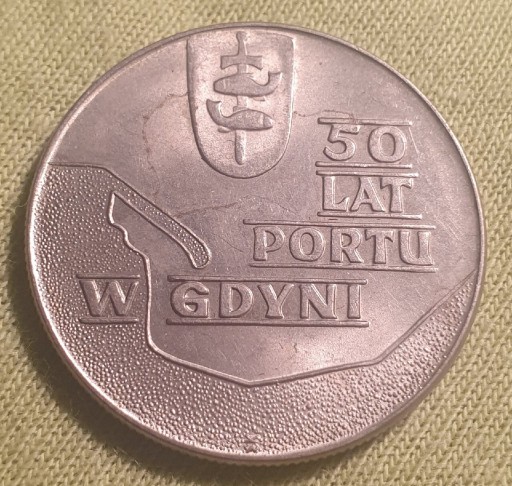 Zdjęcie oferty: Moneta 10zl z roku 1972 50 rocznica portu w Gdyni 
