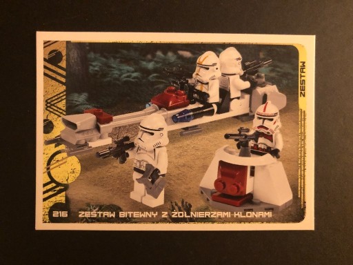 Zdjęcie oferty: KARTA 216 ZESTAW BITEWNY, LEGO STAR WARS TCC 5 (EDYCJA JUBILEUSZOWA)