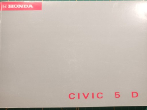 Zdjęcie oferty: Honda Civic 5D Instrukcja obsługi 