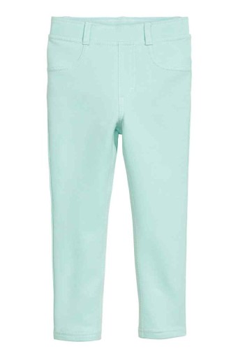 Zdjęcie oferty: Tregginsy miętowe spodnie legginsy getry H&M 116