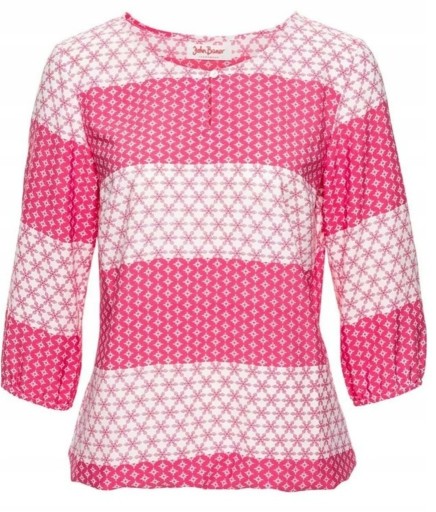 Zdjęcie oferty: Bluzka w różowo biały deseń, r.42