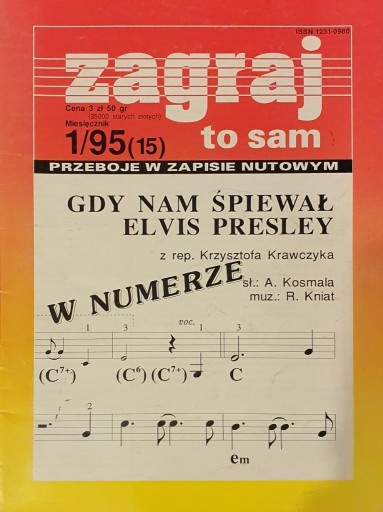 Zdjęcie oferty: Zagraj to sam 1/95 - nuty - miesięcznik 1995