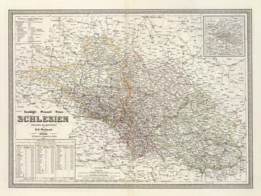 Zdjęcie oferty: Śląsk  reprint XIX w. map