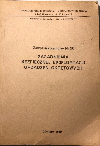 Zdjęcie oferty: Zagadnienia bezpiecznej eksploatacji urządzeń