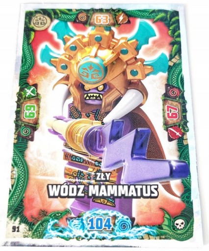 Zdjęcie oferty: Karta LEGO NINJAGO TCG6 - Nr 91: Zły wódz Mammatus