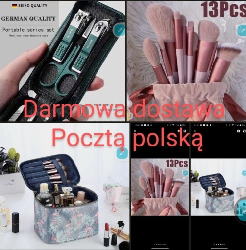 Zdjęcie oferty: 4produkty !!! kosmetyczka,pędzle,manicure,zegarek