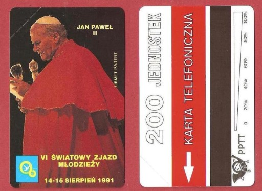 Zdjęcie oferty: 8 - JAN PAWEŁ  II - 200 jed -1991r. -  NOWA