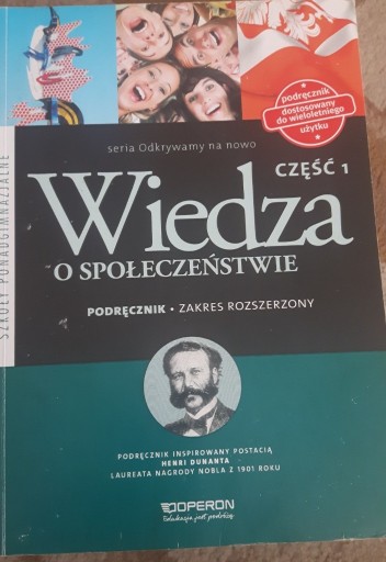 Zdjęcie oferty: Wiedza o społeczeństwie 1 Odkrywamy na nowo Operon