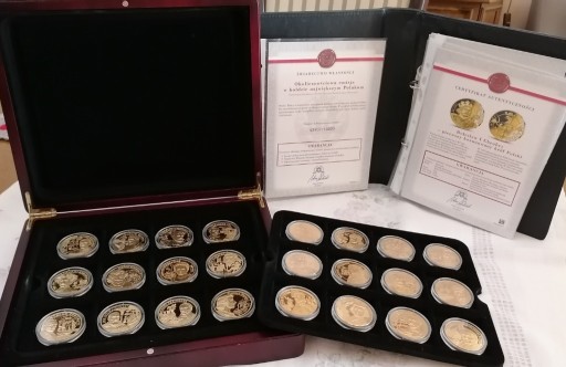 Zdjęcie oferty: '' WIELCY POLACY '' zbiór 24 pięknych medali