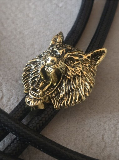 Zdjęcie oferty: BOLO KRAWATNIK myśliwski Brosza ozdoba WILK Canis Lupus. (T)