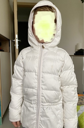 Zdjęcie oferty: ciepła kurtka puchowa Ralph Lauren ecru 6 lat