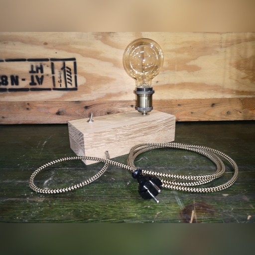 Zdjęcie oferty: Lampa stołowa rustykalna loft edison handmade 