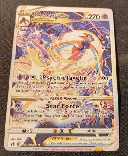 Zdjęcie oferty: Deoxys VSTAR (CRZ GG46)