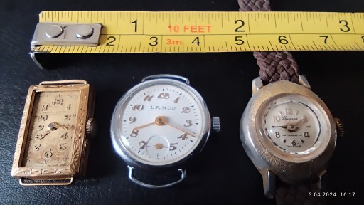 Zdjęcie oferty: 3 stare malutkie zegarki