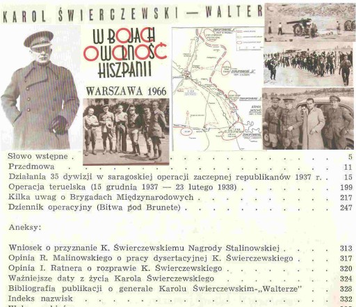 Zdjęcie oferty: KAROL ŚWIERCZEWSKI - BOJE W HISZPANI - 1966